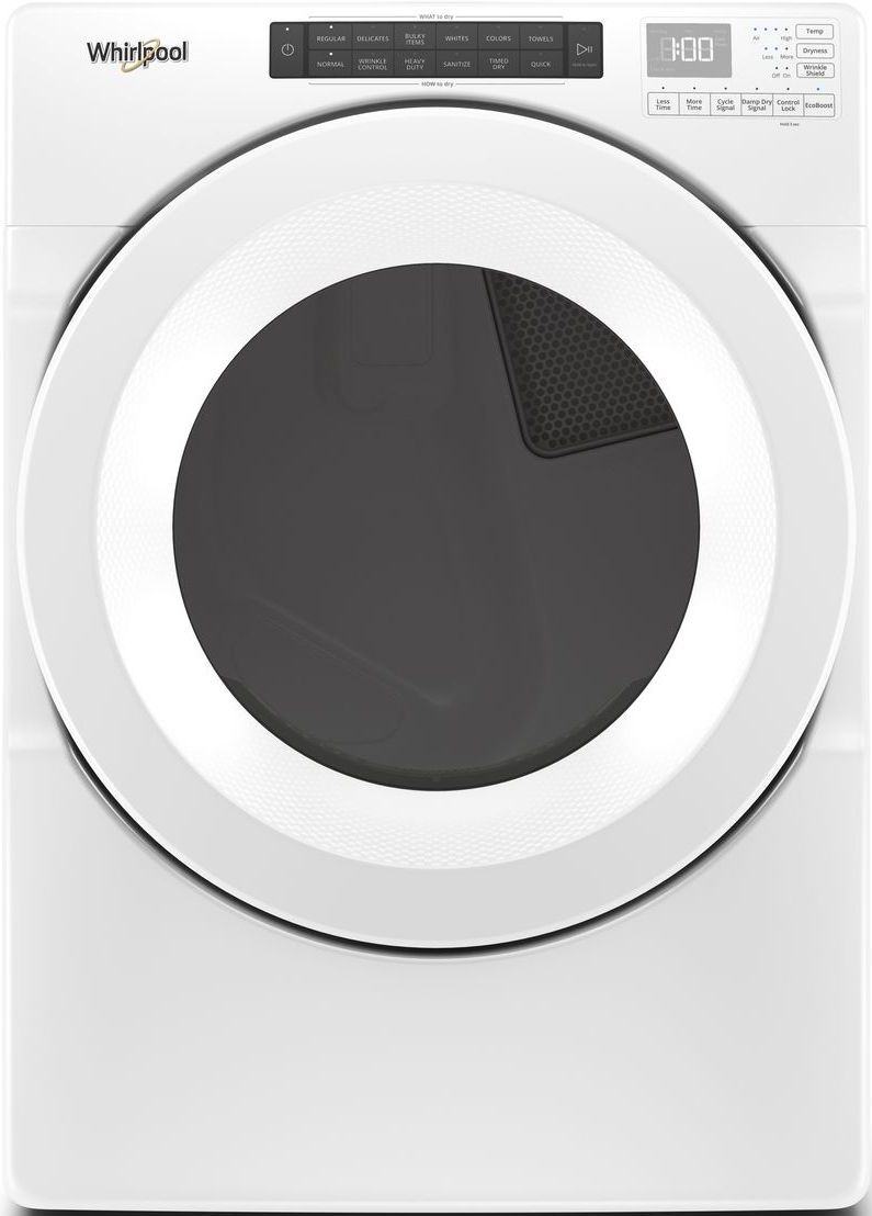 Whirlpool® 7.4 Cu. Ft. White Front Load Gas Dryer-WGD560LHW