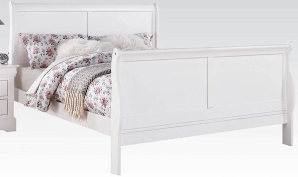 Louis Philippe King Size Bedroom Set - White