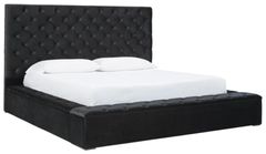 Signature Design by Ashley® Lindenfield Black California King Upholstered Storage Bed