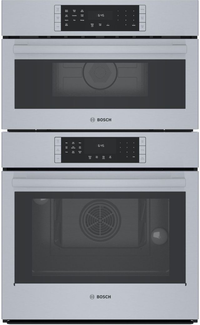 Bosch® 800 Series 30" Stainless Steel Oven/Micro Combo Electric Wall Oven-1