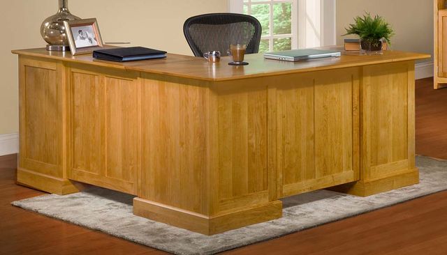 Archbold Furniture Alder Shaker Desk For Return 2