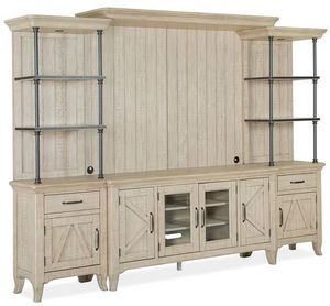 Magnussen Home® Harlow Weathered Bisque Large Entertainment Wall
