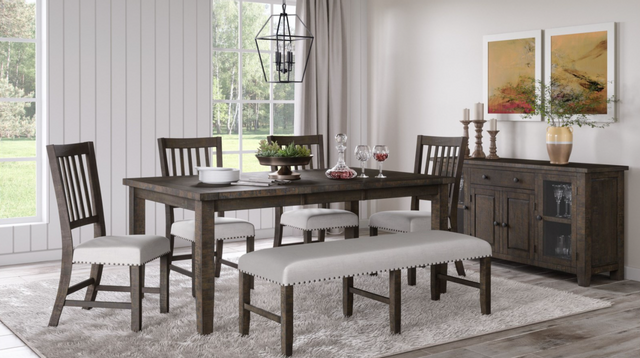 Jofran Inc. Willow Creek Chocolate Brown Extension Dining Table 7