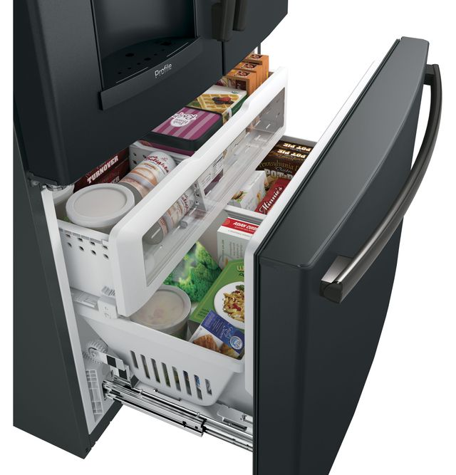 GE Profile™ 22.23 Cu. Ft. Black Slate Counter Depth French Door Refrigerator 4
