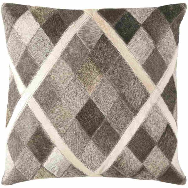 Surya Lycaon Taupe 18"x18" Pillow Shell with Polyester Insert-0