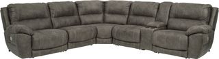 Signature Design by Ashley® Cranedall Quarry 6-Piece Power Reclining Sectional