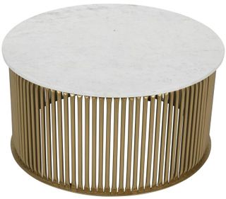 Coast To Coast Accents™ Bella Gold/White Cocktail Table