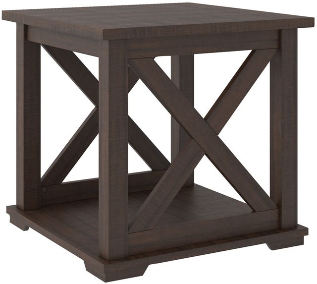 Signature Design by Ashley® Camiburg Warm Brown Square End Table 2