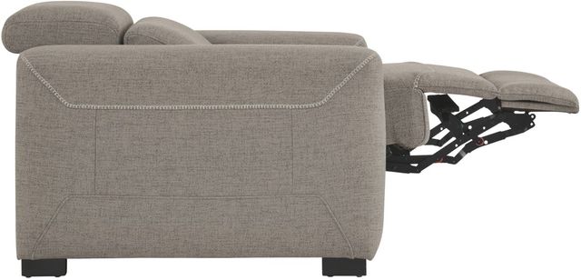 Signature Design by Ashley® Mabton Gray Power Recliner with Adjustable Headrest-2