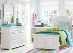 Liberty Summer House 3-Piece Oyster White Youth Full Bedroom Set