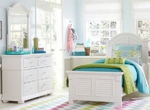 Liberty Summer House 3-Piece Oyster White Youth Full Bedroom Set