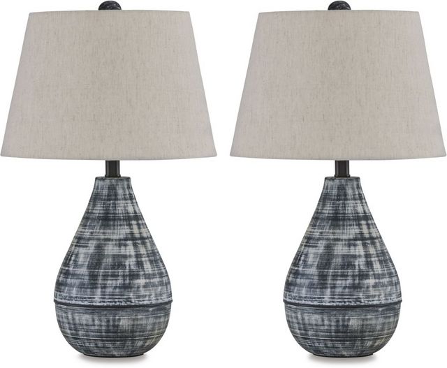 Signature Design by Ashley® Erivell 2-Piece Taupe/Black Table Lamp Set-0