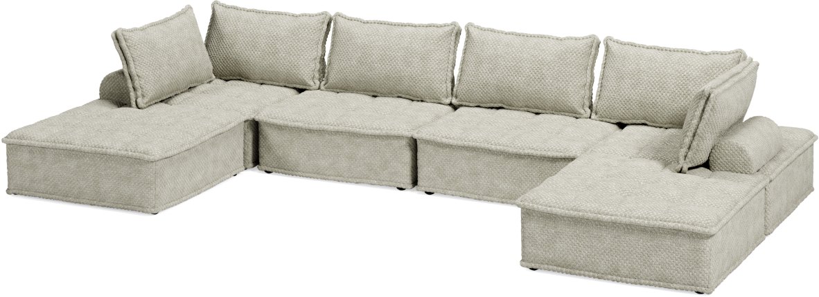 Signature Design by Ashley® Bales 6-Piece Taupe Modular Seating