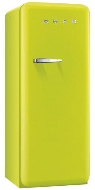 Smeg 50's Retro Style Aesthetic 9.22 Cu. Ft. Lime Green Top Freezer Refrigerator-0