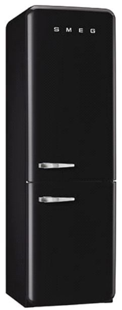 Smeg 50's Retro Style Aesthetic 11.6 Cu. Ft. Bottom Freezer Refrigerator-Black