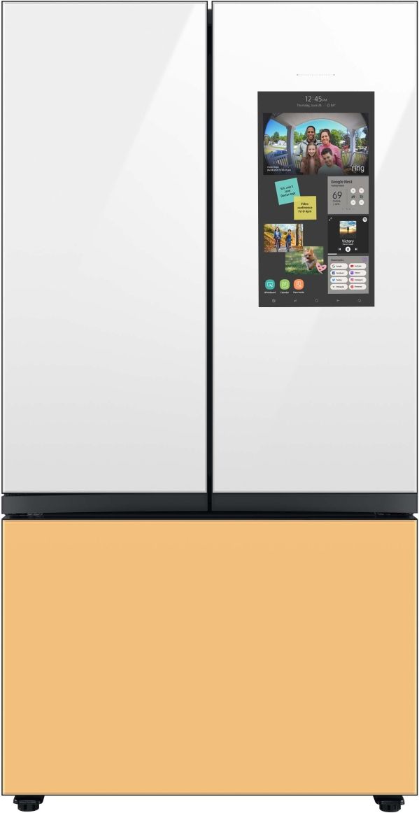 Samsung Bespoke 18" White Glass French Door Refrigerator Top Panel 7