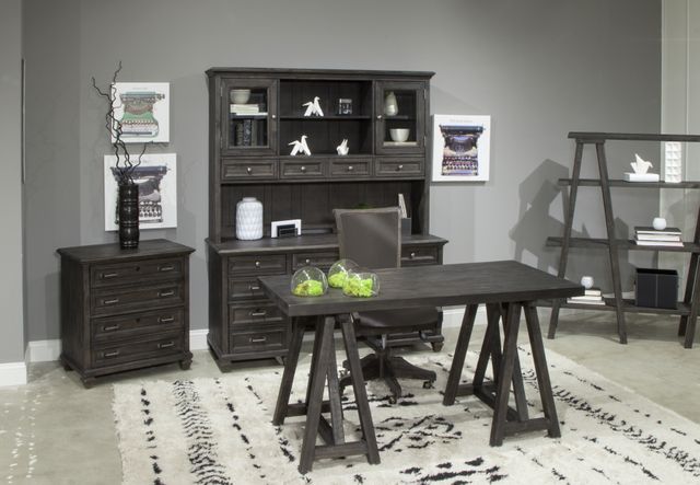 Magnussen Home® Sutton Place Weathered Charcoal Desk-3