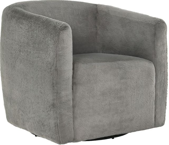 Signature Design by Ashley® Bramner Charcoal Swivel Accent Chair