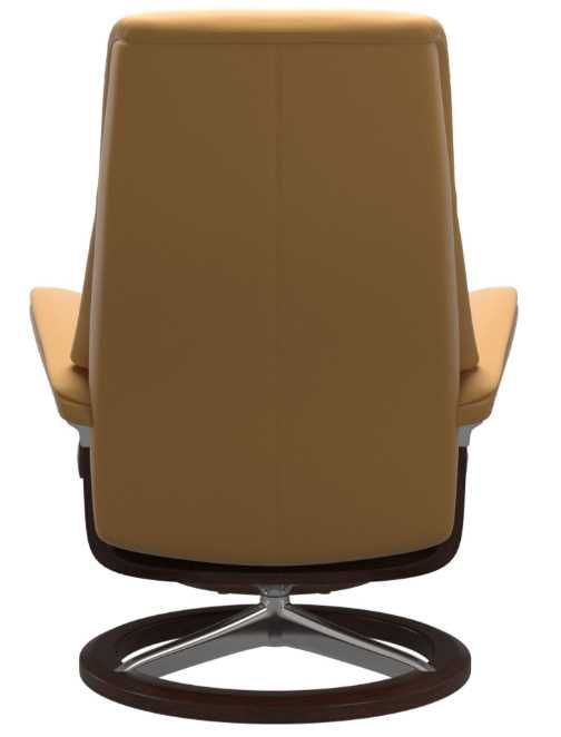 Stressless® by Ekornes® View Medium Signature Base Recliner with Ottoman 1