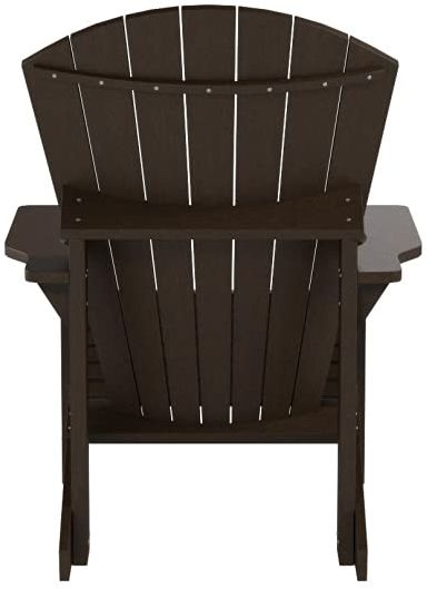 C.R. Plastic Generation Line Chocolate Classic Adirondack Outdoor Chair-2