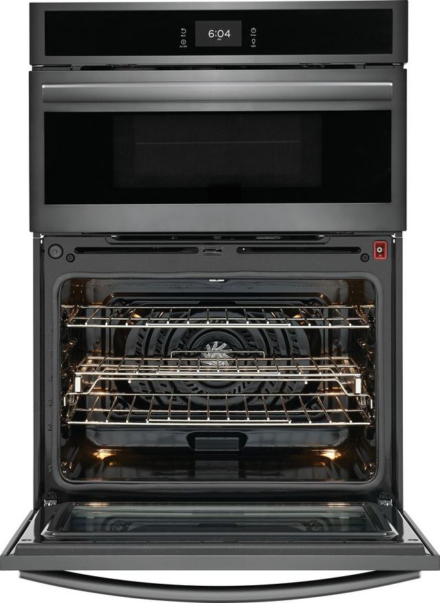 Frigidaire Gallery® 30" Smudge-Proof® Black Stainless Steel Oven/Microwave Combo Electric Wall Oven-3