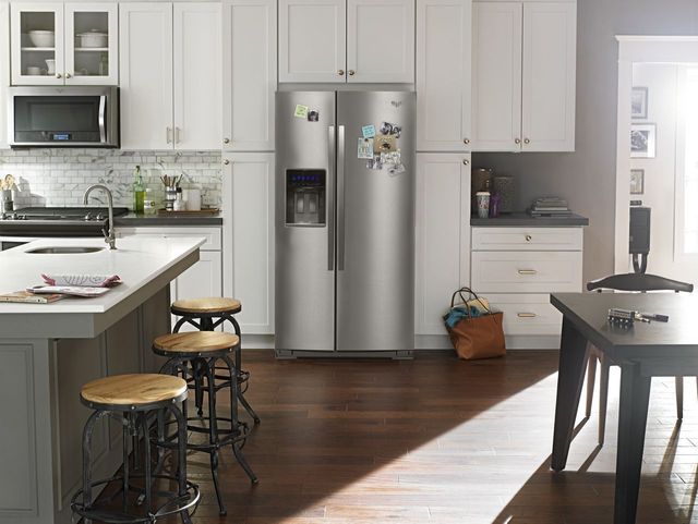 Whirlpool® 23.0 Cu. Ft. Side-By-Side Refrigerator-Monochromatic Stainless Steel 11