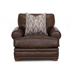 Franklin Tula Leather Brown Chair and a Half