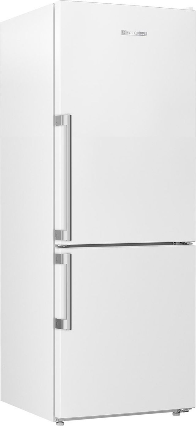 Blomberg® 11.4 Cu. Ft. White Counter-Depth Bottom Freezer Refrigerator 2