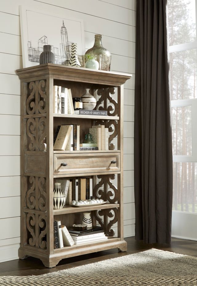 Magnussen Home® Tinley Park Dove Tail Grey Bookcase-2