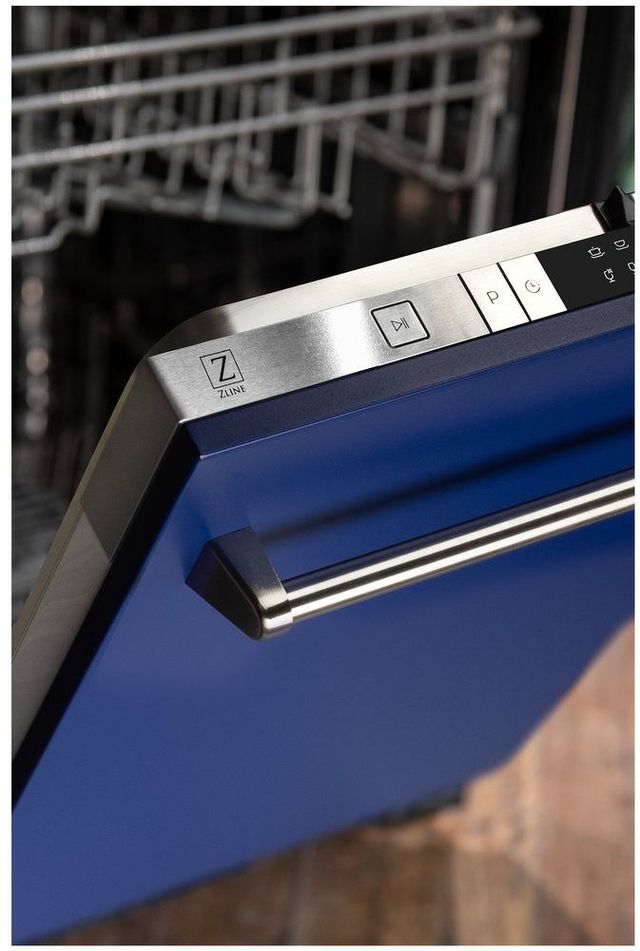 ZLINE 18" Tallac Series Blue Matte Built In Dishwasher 2