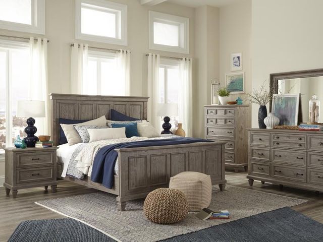 Magnussen Home® Lancaster Dovetail Grey King Panel Bed-1