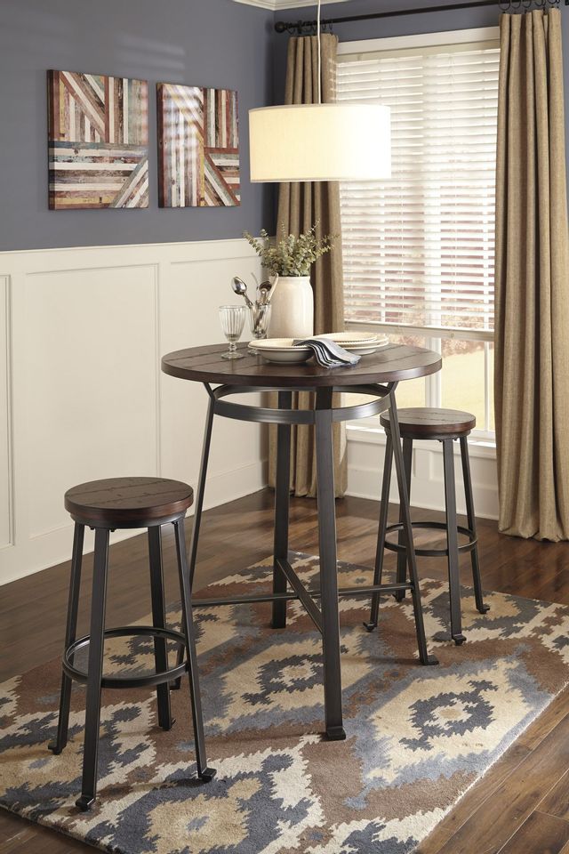 Signature Design by Ashley® Challiman Rustic Brown Bar Stool 4
