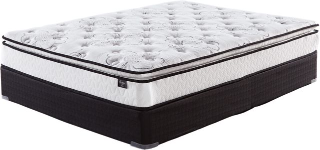 Sierra Sleep® by Ashley® M874 10" Bonnell Pillow Top Hyrbid  Firm California King Mattress in a Box 2