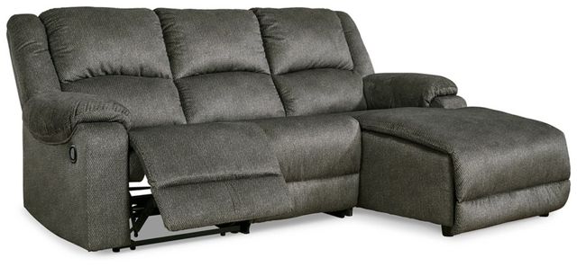 Signature Design by Ashley® Benlocke 3-Piece Flannel Right-Arm Facing Reclining Sectional with Corner Chaise
