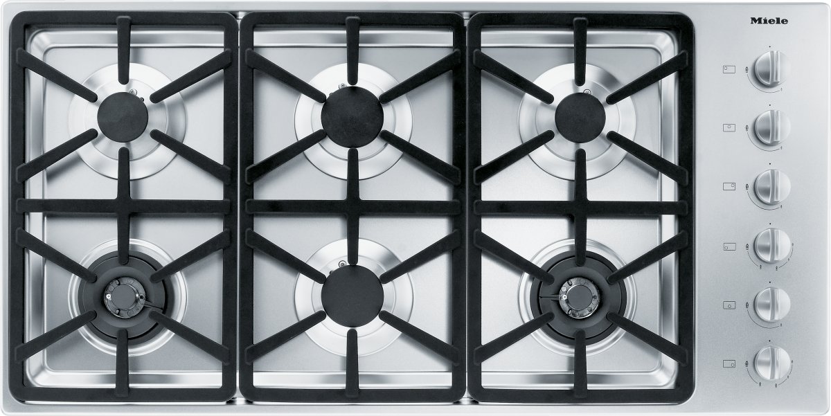Miele 43" Stainless Steel Gas Cooktop