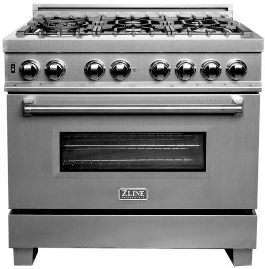 zline 36 professional dual fuel range