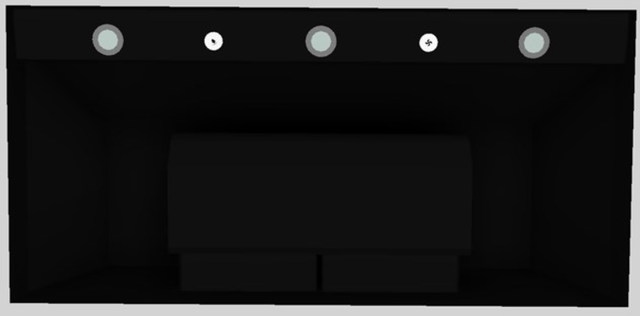 Vent-A-Hood® 42" Black Wall Mounted Liner Insert 2