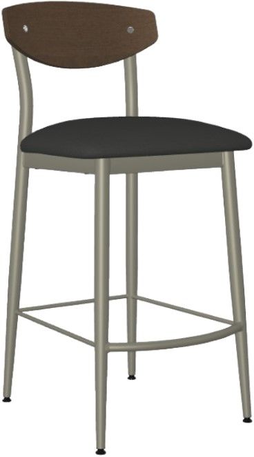 Amisco Customizable Hint Upholstered Counter Stool