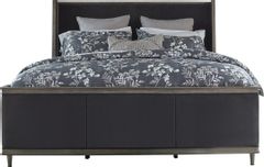 Coaster® Alderwood Charcoal Grey California King Upholstered Panel Bed