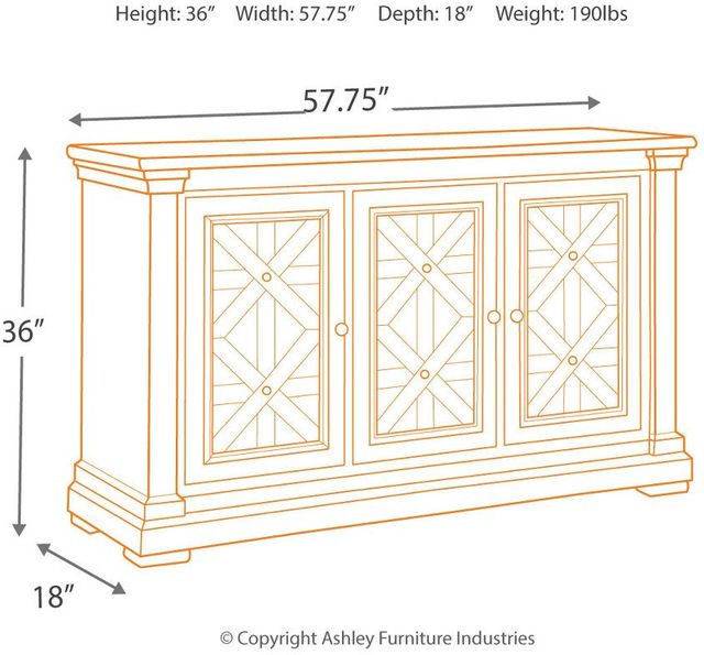 Signature Design by Ashley® Bolanburg Antique White Dining Room Server-3