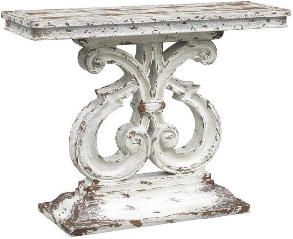 Coast To Coast Accents™ Stafford Aged Ivory & Brown Console Table