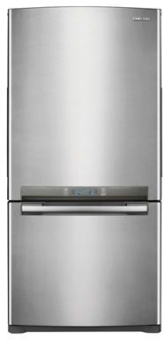 Samsung 19 cu. ft. Bottom-Freezer Refrigerator-Stainless Platinum