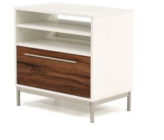 Sauder® Vista Key™ Pearl Oak™ Lateral Office File Cabinet with Open Storage