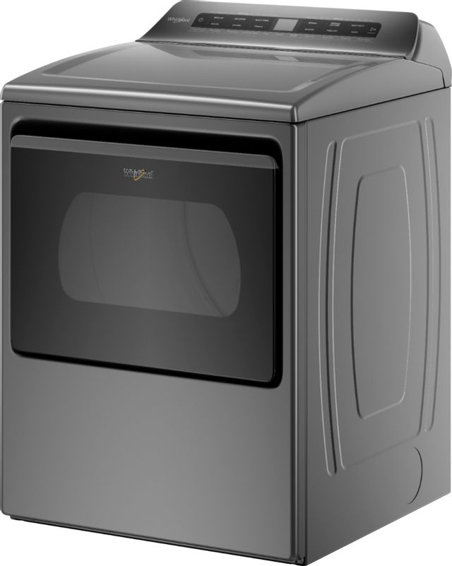 Whirlpool® 7.4 Cu. Ft. Chrome Shadow Front Load Electric Dryer 2