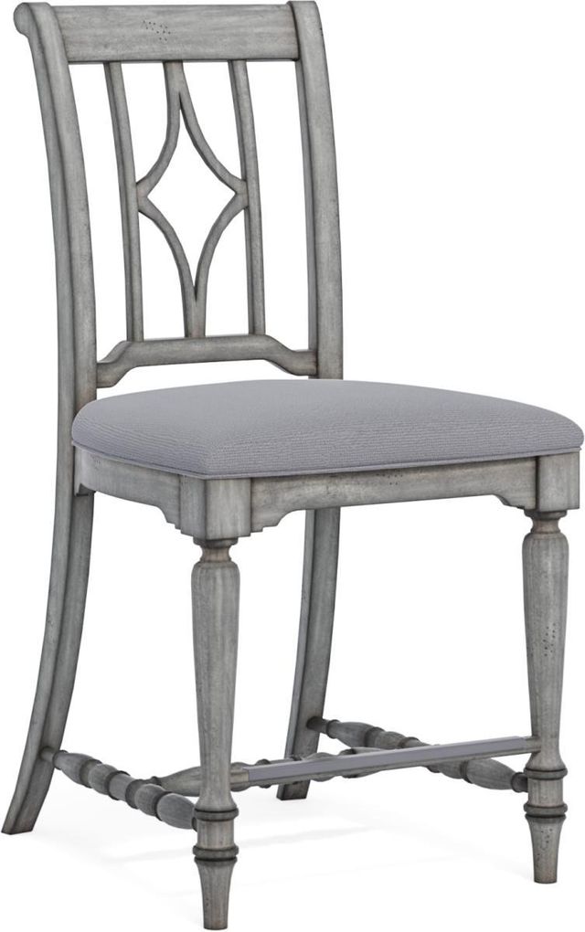 Flexsteel® Plymouth® Weathered Graywash Counter Chair