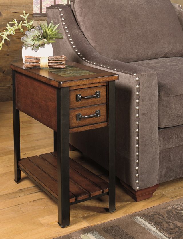Null Furniture 3013 Aged Tobacco Chairside End Table