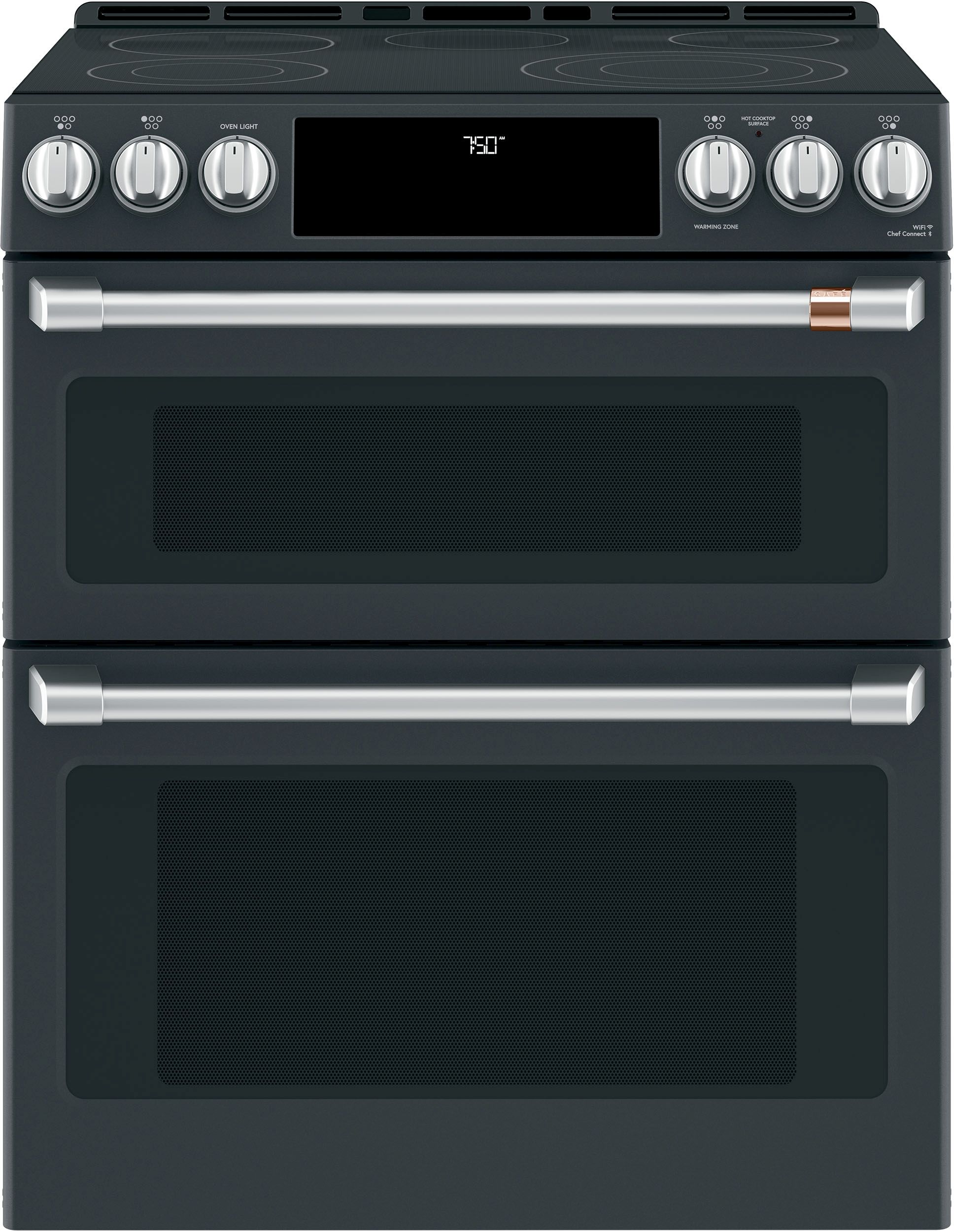 slide in stove with double oven