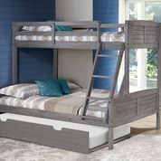 Donco Kids Louver Twin/Full Bunk Bed With Trundle-3