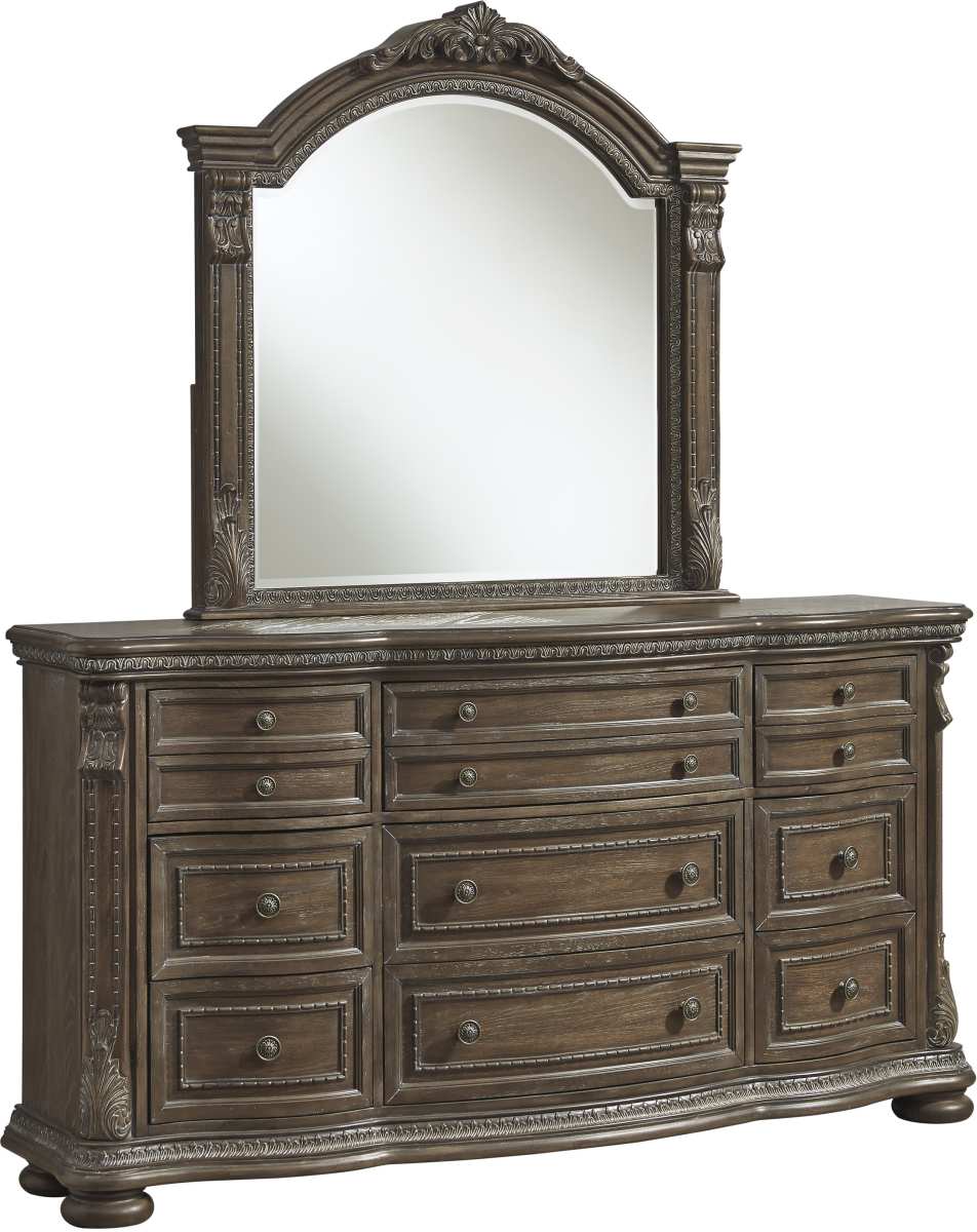 Signature Design by Ashley® Charmond Brown Dresser and Mirror