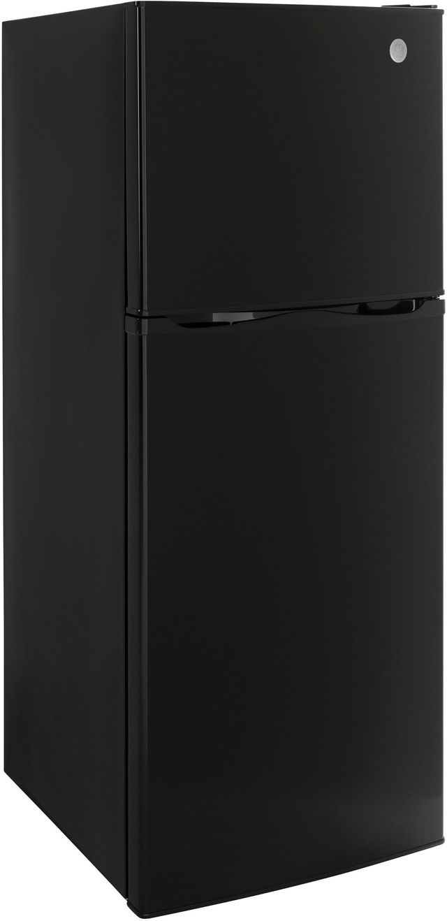 GE® 9.9 Cu. Ft. Black Top Freezer Refrigerator-GPV10FGNBB-3